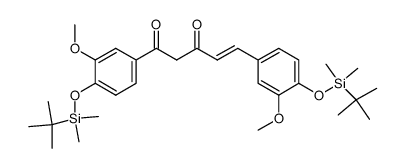 (E)-1,5-bis(4-tert-butyldimethylsilyloxy-3-methoxyphenyl)pent-4-ene-1,3-dione Structure