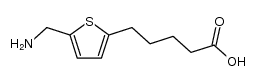 5-(5-aminomethyl-[2]thienyl)-valeric acid Structure