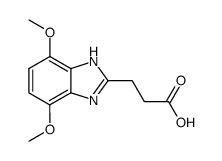 3-(4,7-dimethoxy-1H-benzimidazol-2-yl)-propionic acid Structure