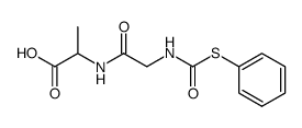 N-(N-phenylsulfanylcarbonyl-glycyl)-DL-alanine结构式