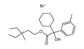 Cyclohexyl-m-tolyl-glykolsaeure-<2-(methyl-diaethylammonio)-aethylester>-bromid Structure