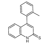 4-(2-methylphenyl)-2(1H)-quinolinethione结构式