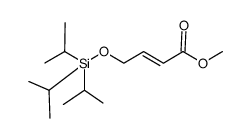 methyl (E)-4-tri-iso-propylsilyloxy-but-2-enoate Structure
