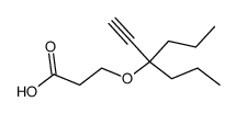 3-(1,1-dipropyl-prop-2-ynyloxy)-propionic acid结构式