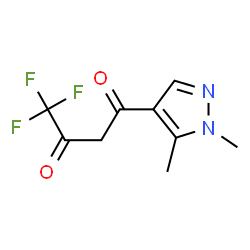 1-(1,5-DIMETHYL-1H-PYRAZOL-4-YL)-4,4,4-TRIFLUORO-BUTANE-1,3-DIONE Structure