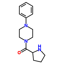 (4-PHENYL-PIPERAZIN-1-YL)-PYRROLIDIN-2-YL-METHANONE Structure
