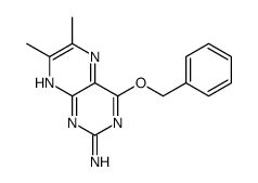 6,7-dimethyl-4-phenylmethoxypteridin-2-amine结构式