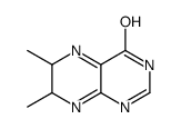 4(1H)-Pteridinone,6,7-dihydro-6,7-dimethyl-,(6R-cis)-(9CI) Structure