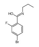 4-bromo-2-fluoro-N-propylbenzamide Structure