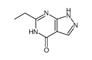 6-ETHYL-1H-PYRAZOLO[3,4-D]PYRIMIDIN-4-OL结构式