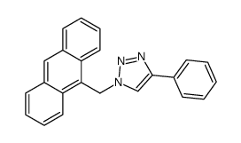 1-(9-蒽基甲基)-4-苯基-1H-[1,2,3]噻唑结构式
