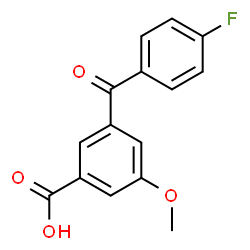 3-(4-FLUORO-BENZOYL)-5-METHOXY-BENZOIC ACID structure