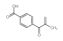 Benzoic acid,4-(2-methyl-1-oxo-2-propen-1-yl)- Structure