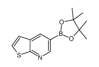 5-(4,4,5,5-四甲基-1,3,2-二噁硼烷-2-基)-噻吩并[2,3-b]吡啶结构式