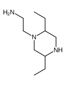Piperazine, 1-(2-aminoethyl)-2,5-diethyl- (6CI)结构式