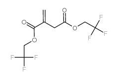 bis(2,2,2-trifluoroethyl) 2-methylidenebutanedioate结构式