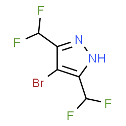 4-BROMO-3,5-BIS-DIFLUOROMETHYL-1H-PYRAZOLE结构式