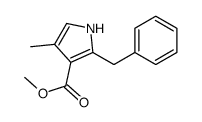 methyl 2-benzyl-4-methyl-1H-pyrrole-3-carboxylate结构式