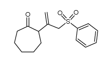 2-(3-(phenylsulfonyl)prop-1-en-2-yl)cycloheptanone结构式