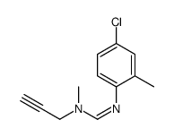 N'-(4-chloro-2-methylphenyl)-N-methyl-N-prop-2-ynylmethanimidamide结构式