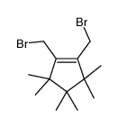 1,2-bis(bromomethyl)-3,3,4,4,5,5-hexamethylcyclopentene Structure