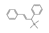 (R)-(E)-1,3-diphenyl-3-trimethylsilylpropene结构式