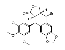 4β-bromo-4-desoxypodophyllotoxin结构式