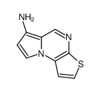 (9CI)-吡咯并[1,2-a]噻吩并[2,3-e]吡嗪-6-胺结构式