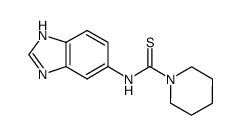 N-(1H-benzo[d]imidazol-5-yl)piperidine-1-carbothioamide结构式