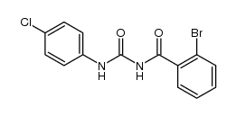 1-(2-bromobenzoyl)-3-(4-chlorophenyl)urea结构式