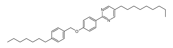 2-[4-[(4-heptylphenyl)methoxy]phenyl]-5-nonylpyrimidine结构式