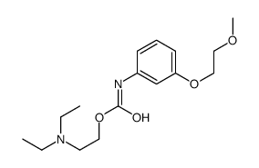 2-(diethylamino)ethyl N-[3-(2-methoxyethoxy)phenyl]carbamate结构式