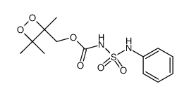 3,3,4-trimethyl-4-<<(phenylsulfamoyl)carbamoyloxy>methyl>-1,2-dioxetane结构式