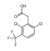 [2,6-Dichloro-3-(trifluoromethyl)phenyl]acetic acid结构式