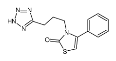 4-phenyl-3-[3-(2H-tetrazol-5-yl)propyl]-1,3-thiazol-2-one结构式
