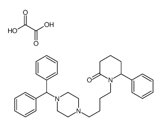 1-[4-(4-benzhydrylpiperazin-1-yl)butyl]-6-phenylpiperidin-2-one,oxalic acid Structure