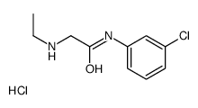 [2-(3-chloroanilino)-2-oxoethyl]-ethylazanium,chloride结构式