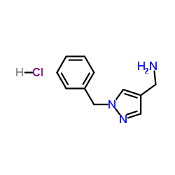C-(1-BENZYL-1H-PYRAZOL-4-YL)-METHYLAMINE HYDROCHLORIDE结构式