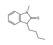 3-n.butyl-1,3-dihydro-1-methyl 2H-indole-2-thione Structure