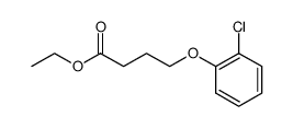 ethyl 4-(2-chlorophenoxy)butanoate结构式