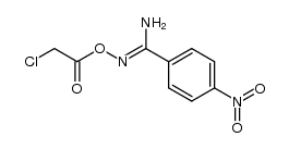 (Z)-N'-(2-chloroacetoxy)-4-nitrobenzimidamide结构式