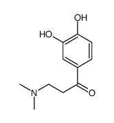 1-Propanone, 1-(3,4-dihydroxyphenyl)-3-(dimethylamino)- (9CI) structure