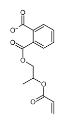 2-(2-prop-2-enoyloxypropoxycarbonyl)benzoate结构式