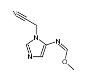 [5-(methoxymethylenamino)-1H-imidazol-1-yl]acetonitrile结构式