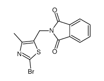 2-[(2-bromo-4-methyl-1,3-thiazol-5-yl)methyl]isoindole-1,3-dione结构式