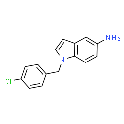 1-(4-Chlorobenzyl)-1H-indol-5-amine结构式