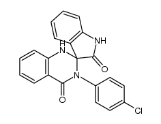 3'-(4-chlorophenyl)-1'H-spiro[indoline-3,2'-quinazoline]-2,4'(3'H)-dione Structure