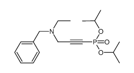 diisopropyl (3-(benzyl(ethyl)amino)prop-1-yn-1-yl)phosphonate结构式