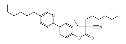 [4-(5-hexylpyrimidin-2-yl)phenyl] 2-cyano-2-ethyloctanoate结构式