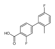 2-fluoro-4-(5-fluoro-2-methylphenyl)benzoic acid结构式